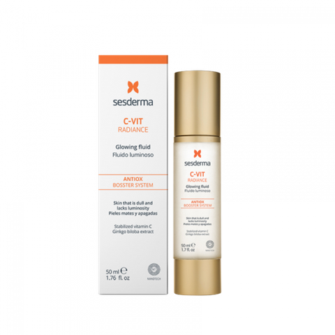 Sữa Dưỡng Ẩm Da Dầu Sesderma C-Vit Radiance Glowing Fluid 50ml - Tăng Cường Vitamin C, Cấp Ẩm Sâu, Làm Sáng Da, Chống Oxy Hóa