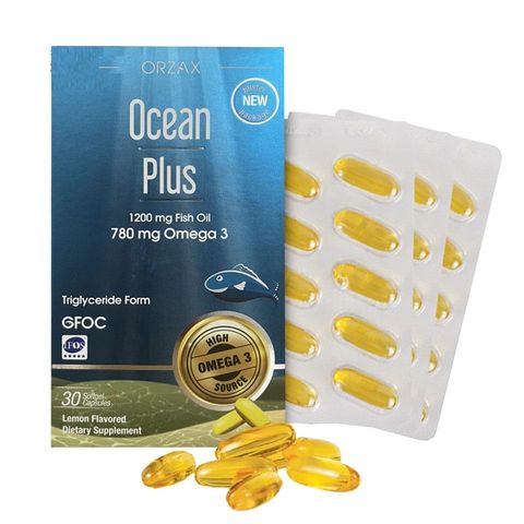 Viên uống bổ sung Omega 3 Orzax Ocean Plus - Hỗ trợ cải thiện thị giác, sức khỏe não bộ, tim mạch, xương khớp - Hộp 30 viên