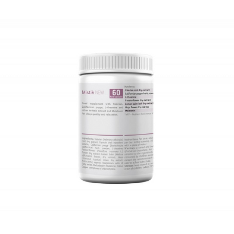 Viên Uống Hỗ Trợ Ngủ Ngon Mistik New Vision - Giảm Căng Thẳng, Ngủ Sâu, Thư Giãn, 60 Viên - Sản Phẩm Chất Lượng Cho Giấc Ngủ Tốt Hơn