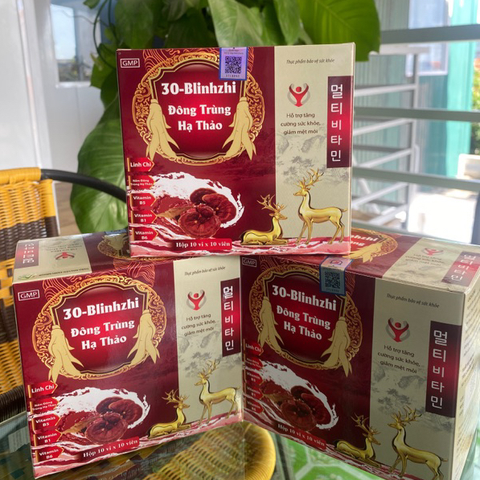 Viên Uống Hỗ Trợ Sức Khỏe 30 Blinhzhi Vinaphar - Tăng Cường Đề Kháng và Phục Hồi Năng Lượng Từ Thiên Nhiên