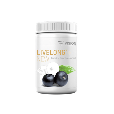 Viên uống Livelong+ Vision Trẻ Hóa Toàn Diện 60 Viên - Hỗ Trợ Chống Oxy Hóa, Làm Mờ Nếp Nhăn, Giúp Da Mềm Mịn და Đều Màu