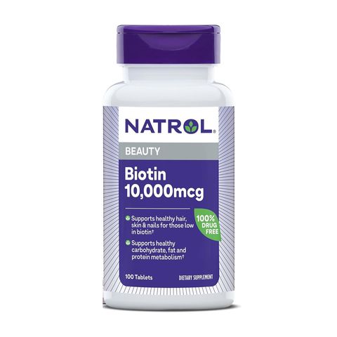 Viên Uống Mọc Tóc Natrol Biotin 10000 mcg Mỹ - Hỗ Trợ Rụng Tóc, Tóc Khỏe Mạnh, 100 Viên, Vitamin B7 Hữu Ích