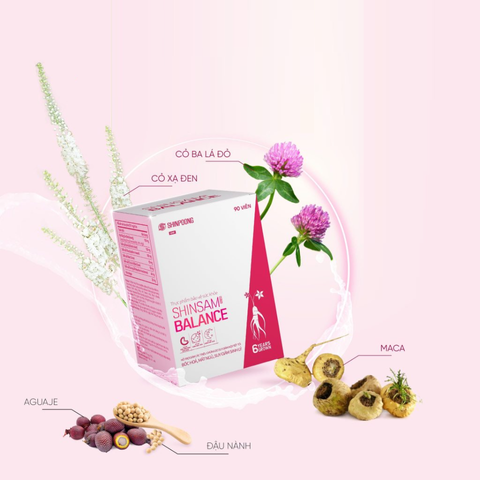 Viên uống Shinsam Balance - Hỗ trợ cải thiện nội tiết tố nữ, giảm bốc hỏa, mất ngủ, giúp cân bằng sinh lý, sức khỏe cho phụ nữ trưởng thành