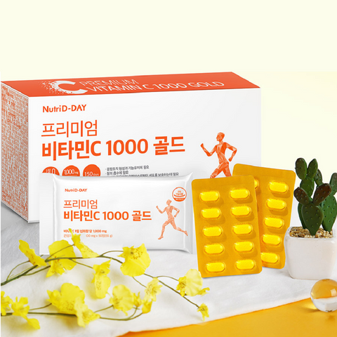(Hàng nhập khẩu) Viên uống Vitamin C 1000 Gold Nutri D-Day - hỗ trợ làm đẹp và hấp thụ sắt