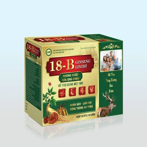 Viên Vitamin 18B Ginseng Linzhi Nhung Hươu Sữa Ong Chúa Vinaphar - Bổ Sung Dinh Dưỡng Tăng Cường Sức Khỏe, Giảm Mệt Mỏi