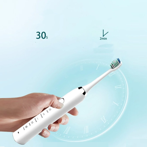 Bàn Chải Điện Sarmocare S100 Plus - 5 Chế Độ Làm Sạch, Đầu Chải Nhỏ Mềm, Hiệu Quả Sạch Răng Miệng Trong 2 Phút Mỗi Ngày