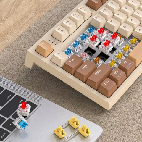 Bàn Phím Cơ Bluetooth Không Dây Freewolf M88 - Kết Nối Đa Năng, Keycaps PBT, Hỗ Trợ Hotswap, Trải Nghiệm Gõ Nhạy Chất Lượng Cao