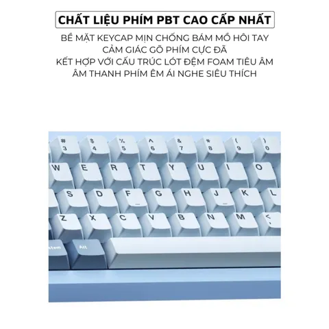 Bàn Phím Cơ Gaming Bluetooth Khung Nhôm XM-M71 Led RGB - Thiết Kế Cao Cấp, Kết Nối Đa Dạng, Keycap Tùy Chỉnh Cho Game Thủ