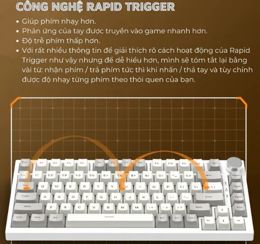 Bàn Phím Cơ Từ Tính Attack Shark K85 RGB - Switch Tùy Chỉnh Lực Ấn, Hotswap Dành Cho Game Thủ, Đèn LED RGB Sắc Màu