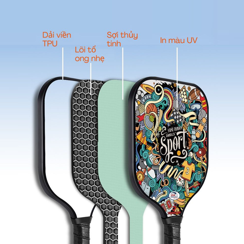 Bộ 2 Vợt Pickleball Vinguir Kèm Túi và 4 Bóng - Chất Liệu Cao Cấp, Dành Cho Người Mới Bắt Đầu và Chơi Chủ Động