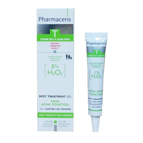 Gel Chấm Mụn 2% H2O2 Pharmaceris Medi-Acne - Giảm Sưng Viêm, Kháng Khuẩn, Dạng Gel 10ml Cho Da Mụn Từ 9 Tuổi Trở Lên