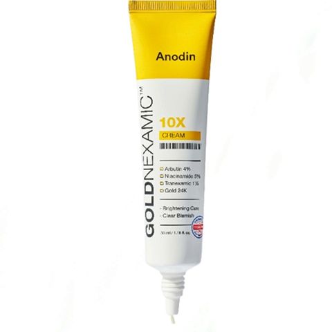 Kem Dưỡng Anodin Goldnexamic 10X Cream - Hỗ Trợ Trắng Da, Mờ Thâm Nám, Phục Hồi Độ Đàn Hồi Cho Mọi Loại Da 35ml
