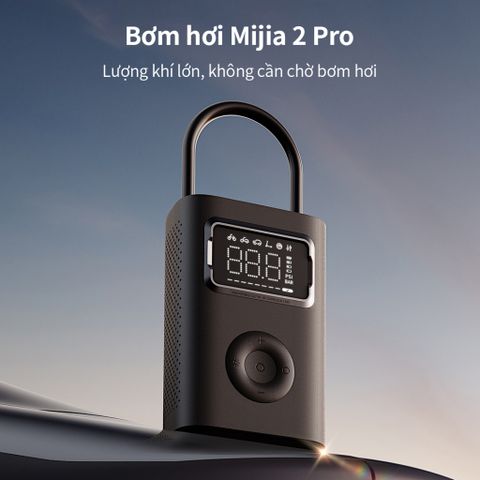 Máy Bơm Hơi Lốp Xiaomi Youpin Mijia 2 Pro - Đèn LED, Bơm Nhanh, Tự Động Ngắt Áp Suất, Dụng Cụ Thiết Yếu Cho Ô Tô, Xe Đạp, Bóng Đá