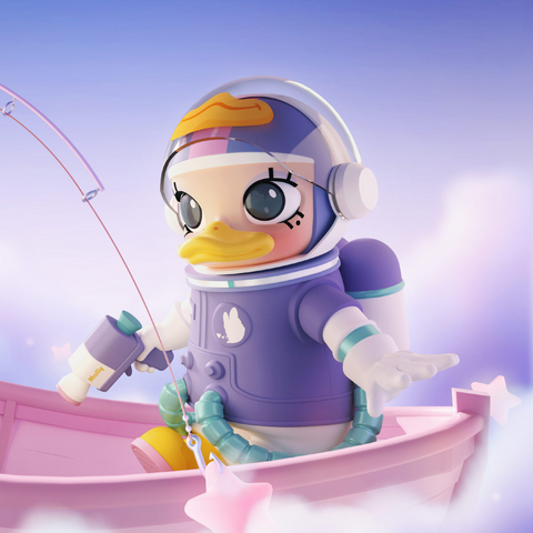 Mô hình Pop Mart Mega Space Molly 1000% Daisy Duck - Figurine của Disney, Trang trí nhà cửa độc đáo, Quà tặng cho người hâm mộ