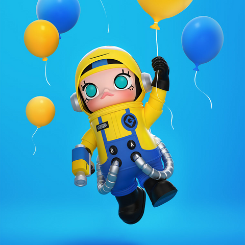 Mô hình Pop Mart Mega Space Molly 400% Minions - Sưu tập thú vị, chất liệu cao cấp, trang trí độc đáo cho fan của Minions