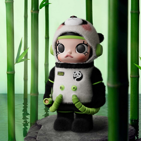 Mô hình Pop Mart Mega Space Molly 400% Panda - Figurine Gấu Trúc Đáng Yêu Cho Người Sưu Tầm và Trang Trí Nhà Ở