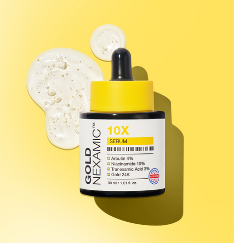 Serum Dưỡng Sáng Da Mờ Thâm Anodin Goldnexamic 10X - Chuyên Sâu Chống Oxy Hóa, Giúp Da Sáng Mịn Và Căng Bóng 30ml