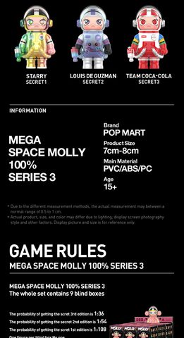 Set 9 Mô Hình Pop Mart Mega Space Molly 100% Series 3 - Đồ Chơi Phi Hành Gia Thú Vị Với Chi Tiết Thông Minh, Quà Tặng Dành Cho Fan Hâm Mộ