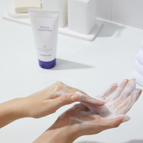 Sữa Rửa Mặt Dịu Nhẹ Dermafirm Hydra Cleanser R4 Perilla Purple - Làm Sạch Sâu Cho Da Nhạy Cảm, Phù Hợp Với Độ pH 5.5-5.9