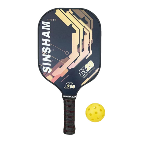 Vợt Pickleball Carbon Sinsham 14mm Siêu Nhẹ - Tặng Kèm Bóng, Dễ Kiểm Soát, Phù Hợp Mọi Cấp Độ Người Chơi