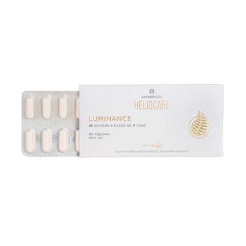 Viên uống HelioCare Luminance - Hỗ trợ sáng da, đồng màu da & giảm vết thâm với chiết xuất tự nhiên - 60 viên mẫu mới