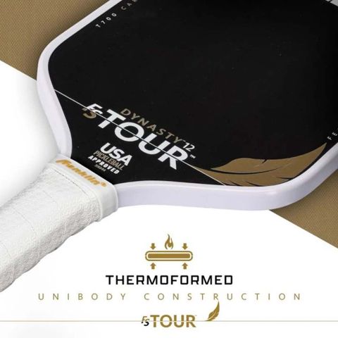 Vợt Pickleball Franklin FS Tour Featherweight Dynasty 12mm - Siêu nhẹ, Độ bền cao, Tăng cường kiểm soát - Sành điệu cho tín đồ thể thao