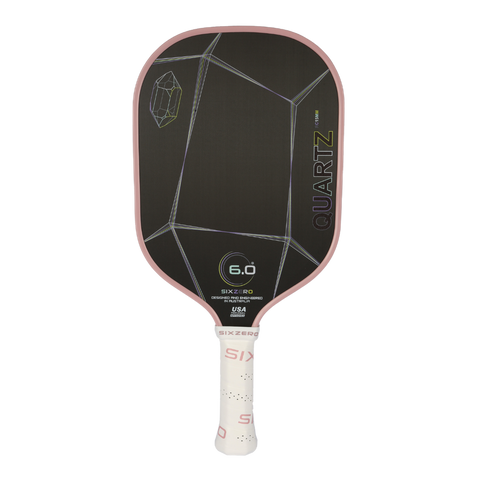 Vợt Pickleball Six Zero Quartz - Bề mặt Carbon T300, Thiết kế Hiện đại, Kiểm Soát Tối Ưu cho Người Chơi Thể Thao
