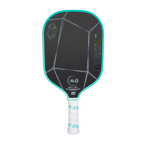 Vợt Pickleball Six Zero Quartz - Bề mặt Carbon T300, Thiết kế Hiện đại, Kiểm Soát Tối Ưu cho Người Chơi Thể Thao