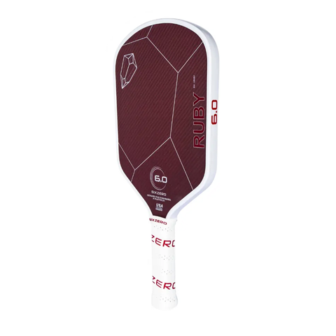 Vợt Pickleball Six Zero Ruby 14mm/16mm - Độ Xoáy Tối Ưu, Thiết Kế Hiện Đại, Dành Cho Người Chơi Chuyên Nghiệp
