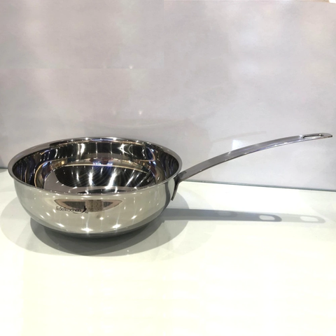 Chảo Inox 304 Edelkochen 3 Lớp Liền Khối Đáy Từ - Chảo Anti-Dính Thông Minh Dùng Cho Mọi Loại Bếp, Đẹp Sang Trọng
