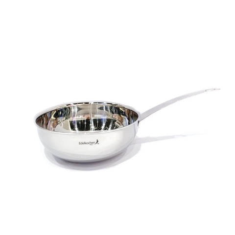 Chảo Inox 304 Edelkochen 3 Lớp Liền Khối Đáy Từ - Chảo Anti-Dính Thông Minh Dùng Cho Mọi Loại Bếp, Đẹp Sang Trọng