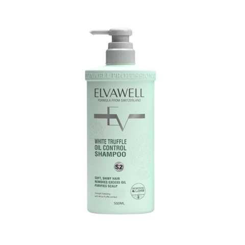 Dầu Gội Elvawell White Truffle Kiểm Soát Dầu 500ml - Chăm Sóc Tóc Dầu, Bồng Bềnh và Chắc Khỏe
