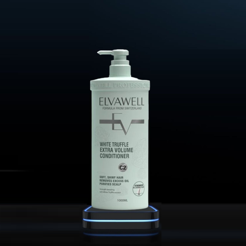 Dầu Xả Elvawell White Truffle Extra Volume 500ml - Tăng Độ Phồng, Giúp Tóc Dày Mượt, Dành Cho Tóc Dầu, Giảm Xơ Rối