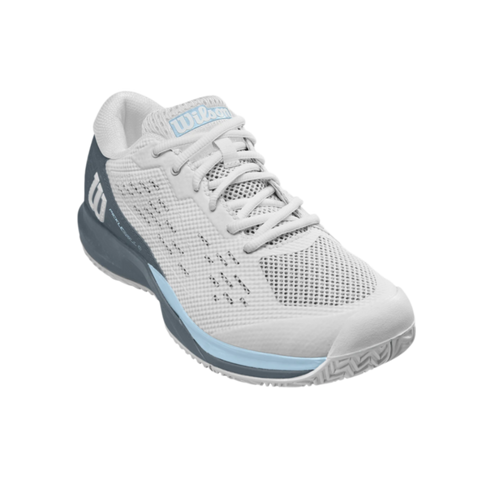 Giày Pickleball Nữ Wilson Rush Pro Ace Pickler - Giày Tennis Đệm R-DST+ Màu Baby Blue Thoáng Khí, Bám Chắc Chen Chân