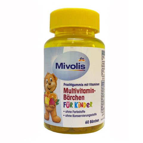 Kẹo Vitamin Tổng Hợp Das Gesunde Plus cho Bé - Viên Hình Gấu Dinh Dưỡng Hỗ Trợ Tăng Cường Đề Kháng, Dành Cho Trẻ Từ 4 Tuổi, 60 Viên