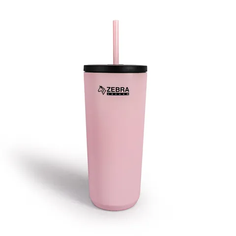Ly Giữ Nhiệt Zebra Delight 590ml Có Ống Hút - Thiết Kế Trẻ Trung, Giữ Nhiệt 12 Giờ, Phù Hợp Uống Nóng Lạnh, Quà Tặng Độc Đáo