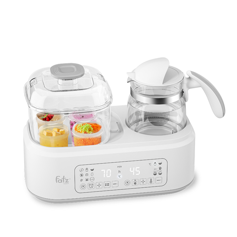 Máy Tiệt Trùng Bình Sữa Đa Năng Fatzbaby Multimax 2 Plus FB9025SL - Nấu Cháo, Làm Sữa Chua, Chức Năng Bảo Quản Thông Minh
