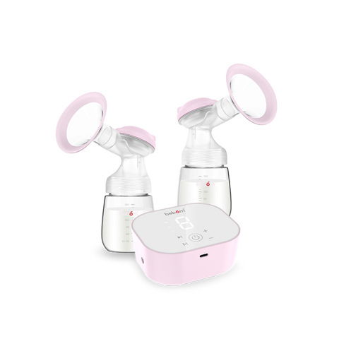 Máy Hút Sữa Điện Đôi Beborn Latteo 4 BP05TG - 3 Chế Độ Mát Xa, Kích Thích, Hút Sữa, 9 Cấp Độ, Dễ Dàng Sử Dụng, An Toàn Cho Bé