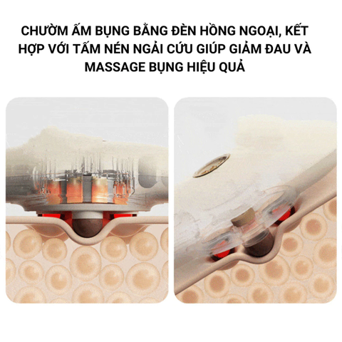 Máy Massage Nóng PGG W2 - Thiết Bị Massage Cơ Học Thư Giãn Bụng Cho Phụ Nữ, Hỗ Trợ Ngày Đèn Đỏ, Tiện Lợi Sử Dụng Ngoài Trời
