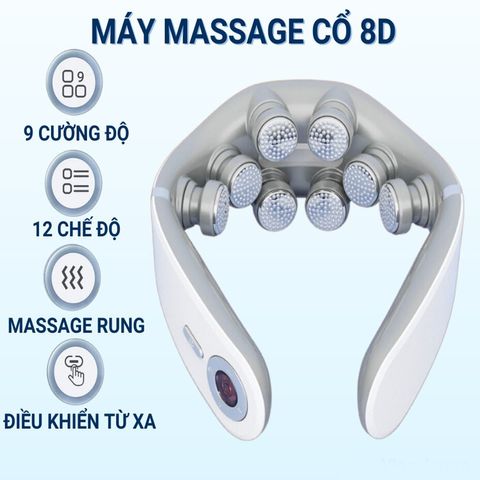 Máy Massage Nhiệt Cổ Vai Gáy Mijia 8D - 9 Cấp Độ, Điều Khiển App Mihome, Công Nghệ Xung Điện Chuyên Sâu Giúp Giảm Đau Hiệu Quả