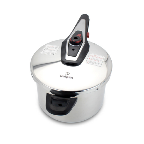 Nồi Áp Suất Inox Kalpen P2 6L - Thích Hợp Cho Bếp Từ, 4 Tầng Bảo Vệ, Vung Kính, Xửng Hấp Inox 304, An Toàn Dùng Cho Gia Đình 2-8 Người
