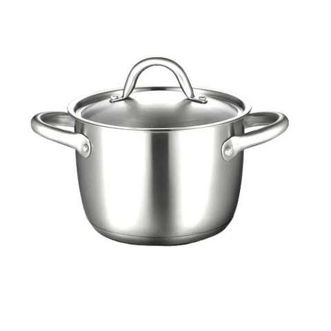 Nồi Inox Edelkochen N18-3DED 18cm 5 Lớp Đáy - Chất Liệu Cao Cấp, Đun Nấu Trên Tất Cả Các Loại Bếp, Dung Tích 3 Lít