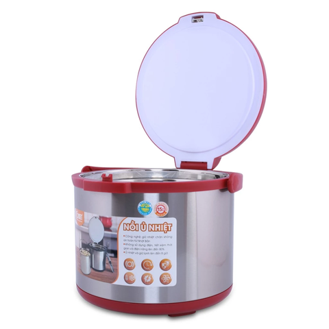 Nồi ủ nhiệt Comet CM7662 7L - Giữ nhiệt chân không không cần điện, ủ thực phẩm 8 giờ, inox bền bỉ, tiện lợi cho bữa ăn gia đình.