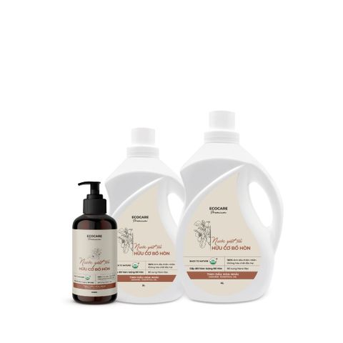 Nước giặt xả hữu cơ bồ hòn Ecocare tinh dầu hoa Nhài