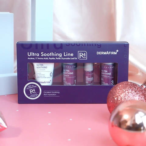Set Mini 4 Món Dermafirm Ultra Soothing Line R4 - Chăm Sóc Da Nhạy Cảm, Phục Hồi, Cấp Ẩm, Trẻ Hóa Da