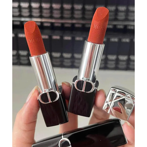 Son Dior Rouge 539 Terra Bella Velvet Finish - Son Môi Cam Đất Mịn Như Nhung, Giữ Màu Lên Đến 12 Giờ, Thích Hợp Cho Mọi Dịp
