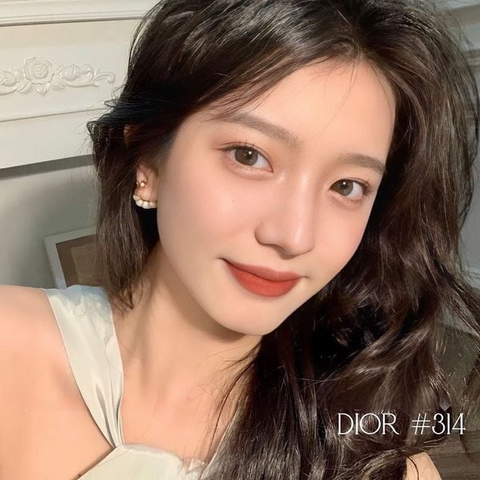 Son Thỏi Dior Rouge Velvet Finish 314 Grand Bal - Cam Đất Lì Mịn, Độ Bám Màu Cao, Trang Điểm Sang Trọng cho Phái Đẹp
