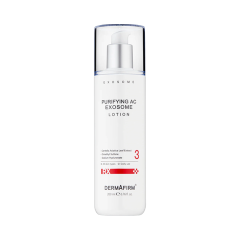 Sữa Dưỡng Ẩm Da Dầu Mụn Dermafirm Purifying AC Exosome Lotion - Cân Bằng Dầu, Ngừa Viêm, Hỗ Trợ Thẩm Thấu Nhanh 200ml
