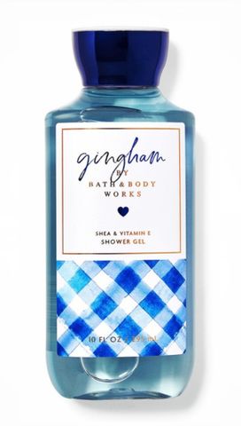 Sữa Tắm Bath & Body Works Gingham - Gel Tắm Dưỡng Ẩm Chứa Jojoba và Bơ Hạt Mỡ, Hương Hoa Cỏ Tươi Mát, Dưỡng Da Mịn Màng 295ml