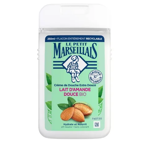Sữa Tắm Hương Hạnh Nhân Le Petit Marseillais 250ml - Gel Làm Sạch Da Nhẹ Nhàng, Hương Thơm Thư Giãn, Dưỡng Ẩm Tự Nhiên